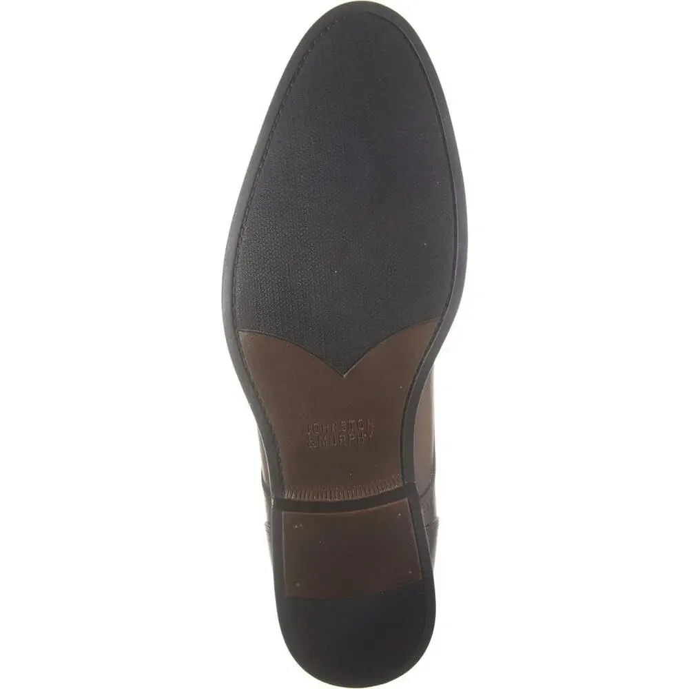 Johnston & Murphy Hawthorn Plain Toe Oxford Tan Leather Men's Size 12 M